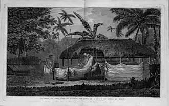 Le corps de Thee, chef d'O-Tahiti, tel qu'on le conservait après sa mort