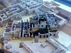 Maquette du quartier punique hellénistique retrouvé sur la colline de Byrsa