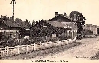 La nouvelle gare vers 1920.