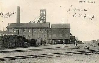 La fosse no&nbsp;2 dans les années 1900.