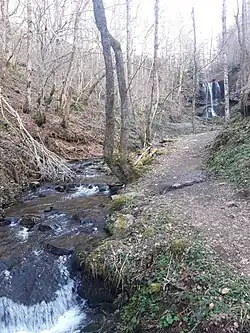 Cascade du trador, commune de Laqueuille