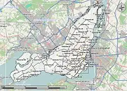 Carte des casernes de pompiers sur l’île de Montréal, telle que recensée en 2013.