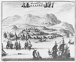 Vue de Kassiopi en 1688