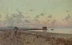 Castel di Tusa. Non daté. Huile sur toile, 29&nbsp;×&nbsp;49&nbsp;cm, collection privée.