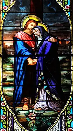 Marie et saint Jean.