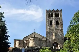 Chevet de l'abbaye Saint-Martin du Canigou.