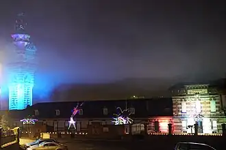 De nuit côté rue de Verdun,