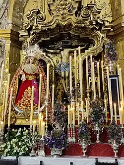 Le Cristo de la Viga du retable du maître-autel.