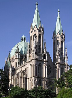 Cathédrale métropolitaine de São Paulo.