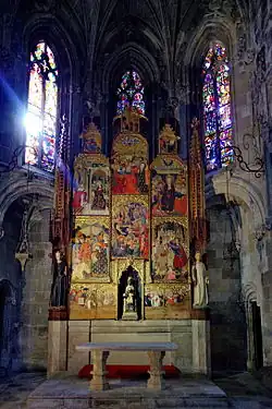État actuel du retable dans la cathédrale de Tarragone