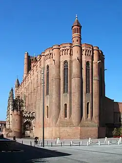 Chevet de la cathédrale Sainte-Cécile d'Albi, France