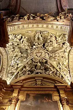 Plafond de la chapelle.