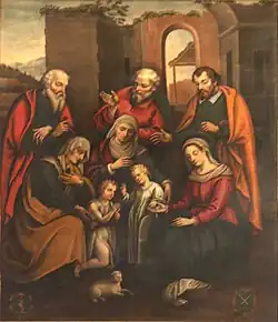 Anonyme, La Parenté de la Vierge (XVIIe&nbsp;siècle).