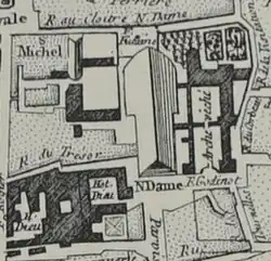 Sur le plan Moithey de 1775.