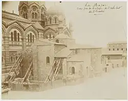 Cathédrale de la Vieille Major au premier plan, et Nouvelle Major au deuxième plan (1895).