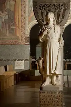 Sainte Geneviève enfant d'Eugène Bénet.