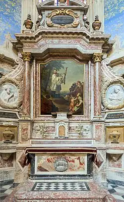 Retable de la chapelle saint François Xavier.