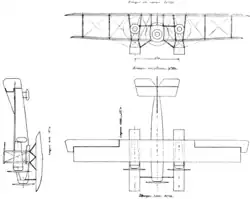 Description de l'image Caudron C.39 3-view L'Aerophile June,1921.png.