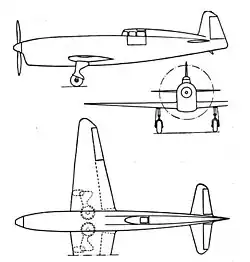 Description de l'image Caudron C.460 3-view L'Aerophile June 1934.jpg.