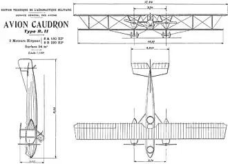 vue en plan de l’avion