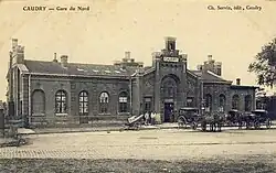 Le bâtiment voyageurs vers 1900.