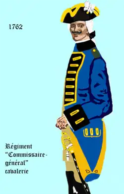l' uniforme du régiment de 1762 à 1767