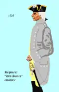 régiment des Salles cavalerie de 1757 à 1762