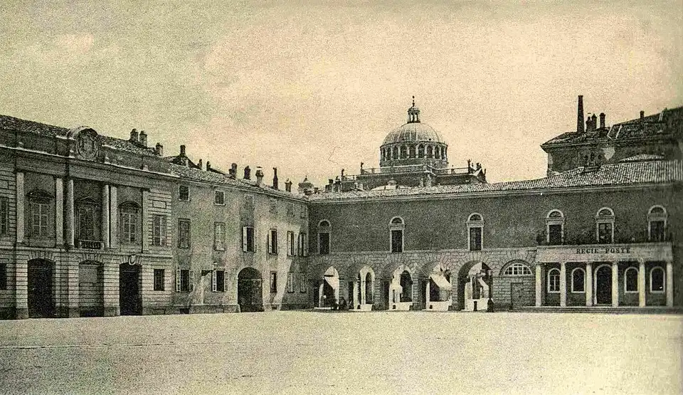 Le viaduc de strada Garibaldi vers 1880.