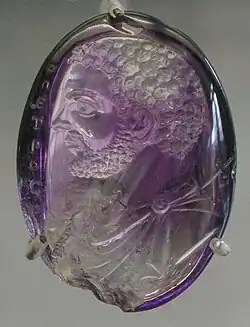 Intaille romaine en améthyste représentant Caracalla