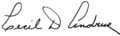 Signature de Cecil D. Andrus