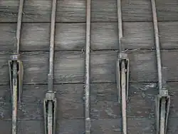 Détail de pipeline en bois de la rivière Cedar.