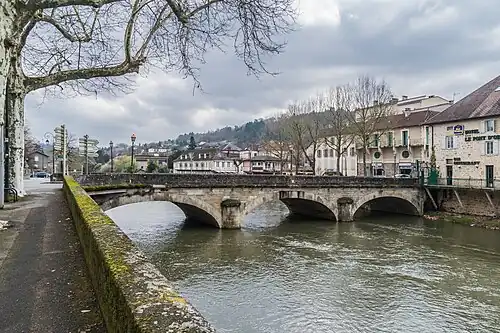 Le pont Gambetta, sur le Célé.