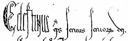 Signature de Célestin III