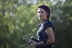 Description de l'image Celine_Tricart_on_set.jpg.