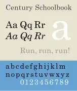 Century Schoolbook.
