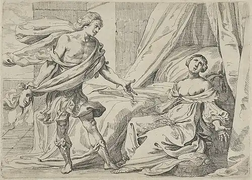 Céphale et Procris, Johann Liss, estampe à l'eau-forte, The Metropolitan Museum of Art, Inv. 2014.462.