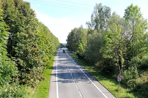 Route n° 35 au nord de Cerekvice nad Loučnou.