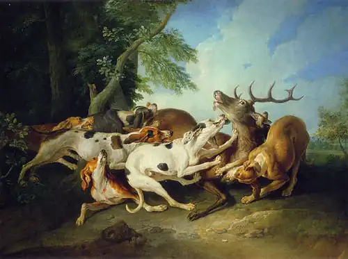 Cerf aux abois, 1729 – Musée de l'Histoire de France, Versailles.
