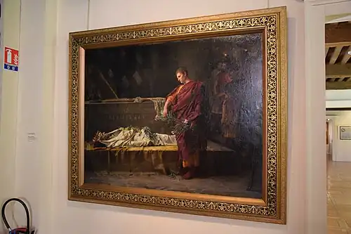 César au tombeau d'Alexandre le Grand (Courtois).