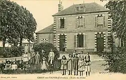 L'école de filles au début du siècle dernier.