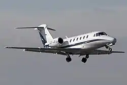 Description de l'image Cessna 650 Citation III North Flying, LUX Luxembourg (Findel), Luxembourg PP1257271319.jpg.