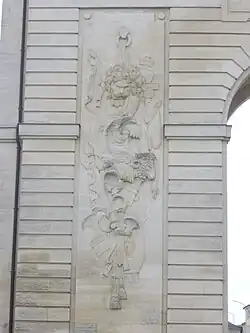 Détail d'une sculpture.