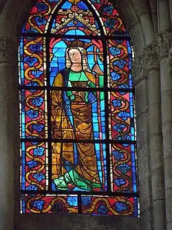 Ecclesia, vitrail du transept nord, cathédrale de Châlons-en-Champagne, 2e moitié du XIIIe siècle