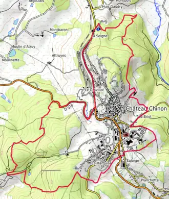 Carte topographique.