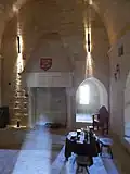 Intérieur nord du château, septembre 2018.