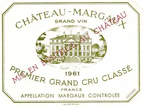 Château Margaux(appellation margaux).