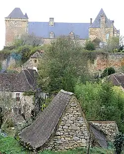 Le château de Berbiguières côté sud.