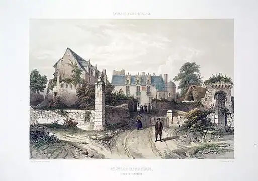 Château de Careil, représentation ancienne.