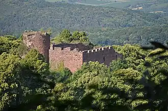 Le château de Lutzelbourg.