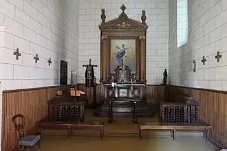 Intérieur de la chapelle.
